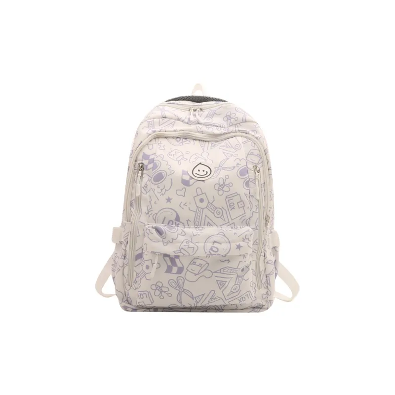 WICKBUEN Oxford Backpack Travel Bag Regular Unisex Black/Purple/Green/Blue/Pink-6