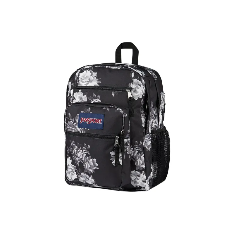 JanSport Polyester Backpack Women's Black & Gray White-1