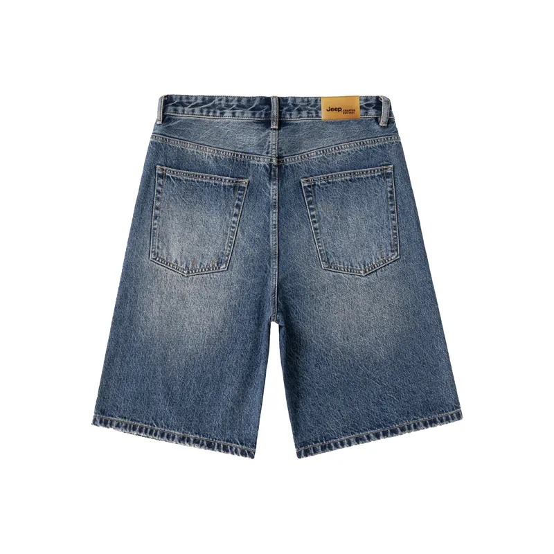 Jeep Denim Shorts Unisex Vintage Blue-1