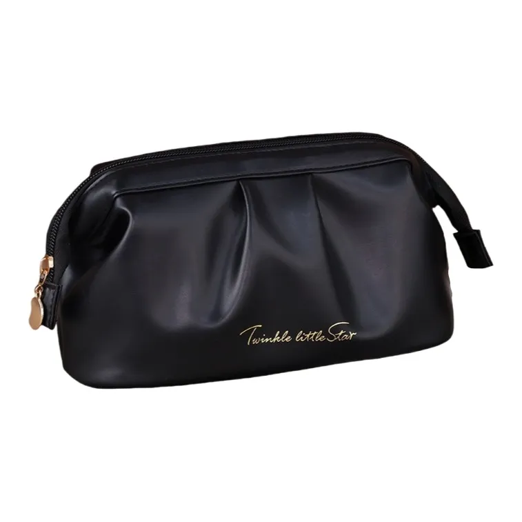 QEEDNS PU Waterproof Makeup Bags Large Capacity Premium Feel-6