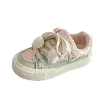 BINGO DUCK Slip Resistant Low Top Skateboard Shoes Women's