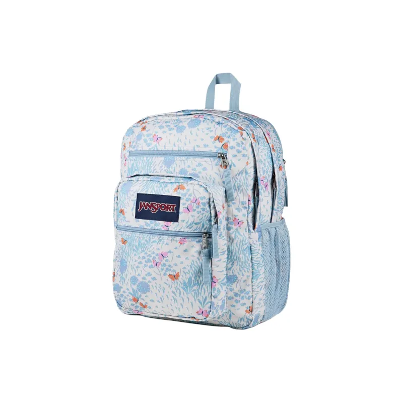 JanSport Polyester Backpack Unisex Blue & White-1