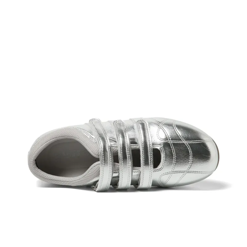 FOREVER 21 Anti Slip Wear Resistant Low Top Casual Shoes Women's Silver-3