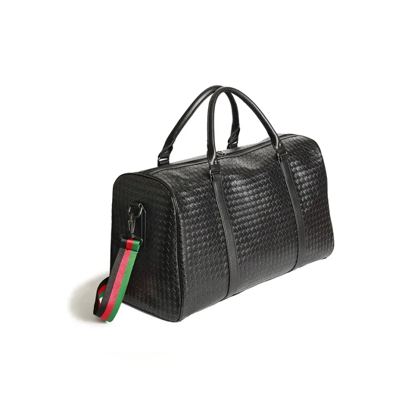 Yalu PU Handbag Travel Bag Men's Black-1