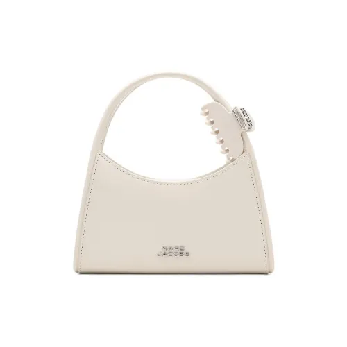 MARC JACOBS Leather Shoulder Bag, Crossbody Bag, Handbag Women's Cotton White