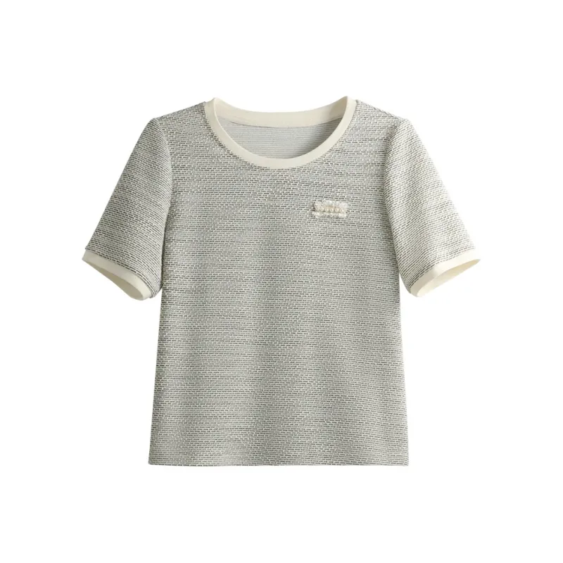 She Enjoys T Shirt Women's Light Gray-0