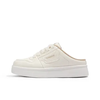 BABAYA KIDS Abrasion Resistant, Lightweight, And Breathable Low Top Skateboard Shoes Women's Beige
