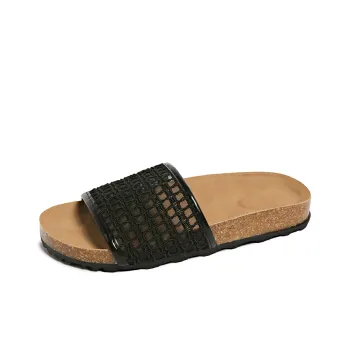 Puppytown Slip Resistant Abrasion Resistant Odor Resistant Slide Slippers Women's