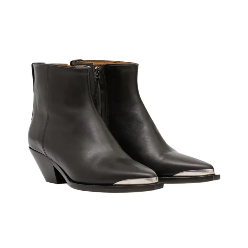 ISABEL MARANT Adnae Ankle Boots 5cm Women's Black-2