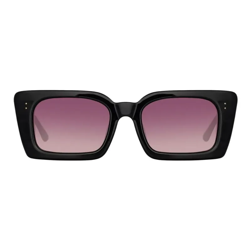 Linda Farrow Acetate Square Sunglasses Women's Black-0