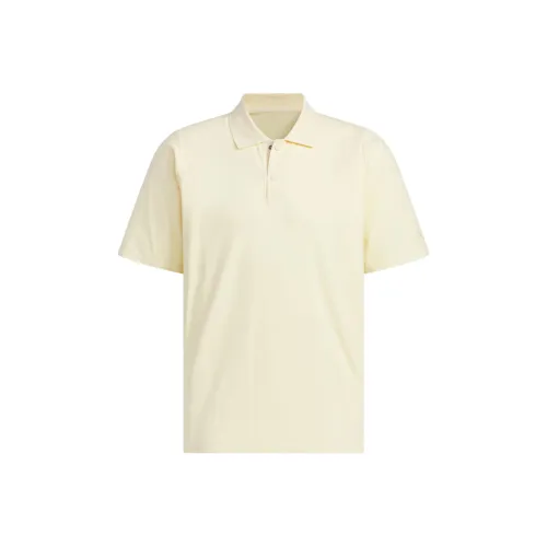 Adidas SS25 Polo Shirt Men's Warm Vanilla