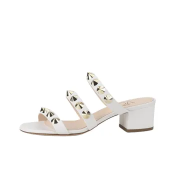 AGL Stud Abrasion Resistant Slide Slippers Women's White