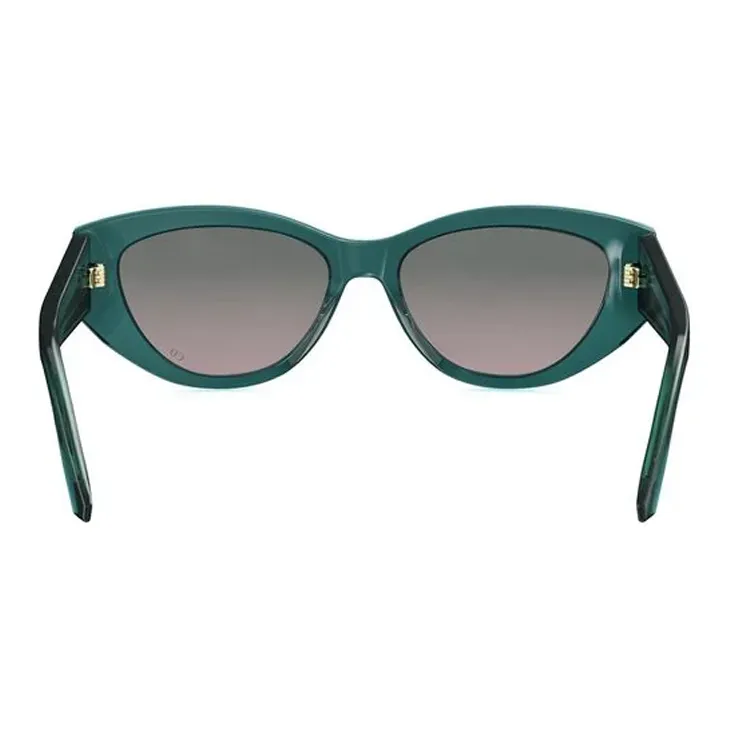 DIOR Acetate Irregular Shape Sunglasses Women's Green-4