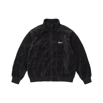 Supreme Patchwork Velour Track Jacket