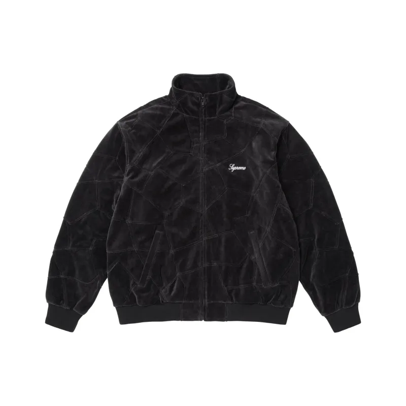 Supreme Patchwork Velour Track Jacket-3