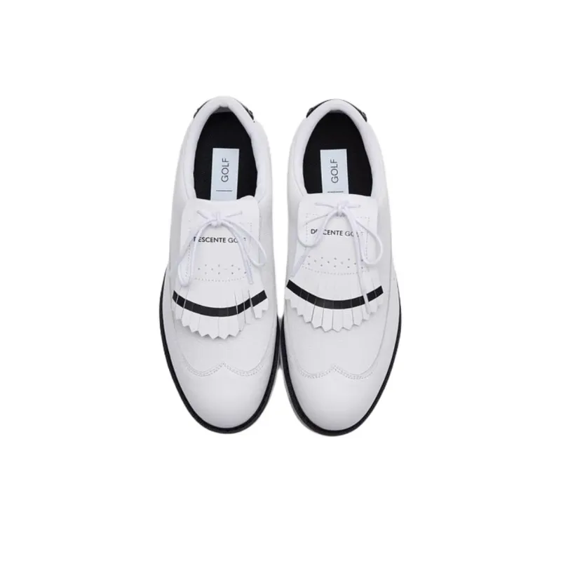 DESCENTE PRO CLASSIC LACE Anti Slip Wear Resistant Low Top Golf Shoes Women's White-2