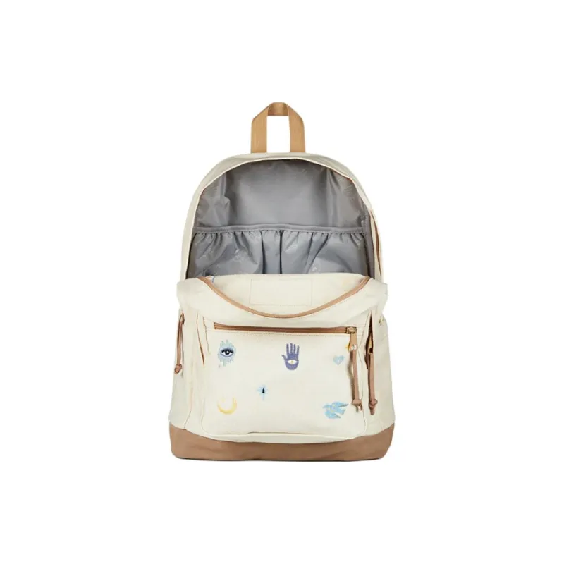 JanSport Suede Backpack Unisex Ecru-5