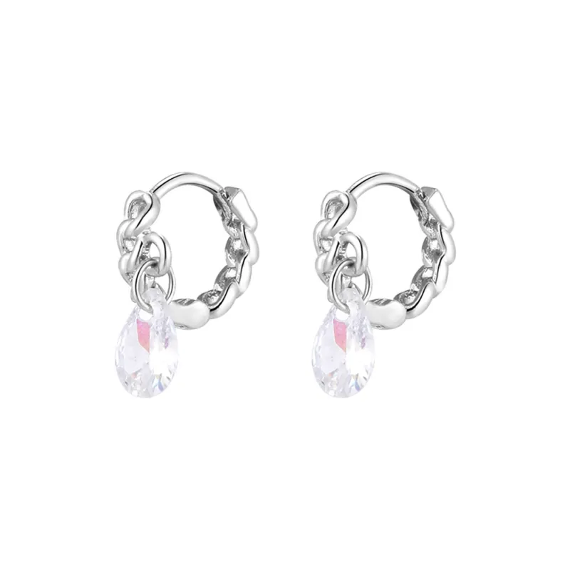 Anxious Titanium Steel Stud Earrings Women's-0