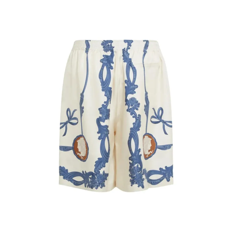 VERSACE Pattern Printed Elasticated Waistband Shorts-1