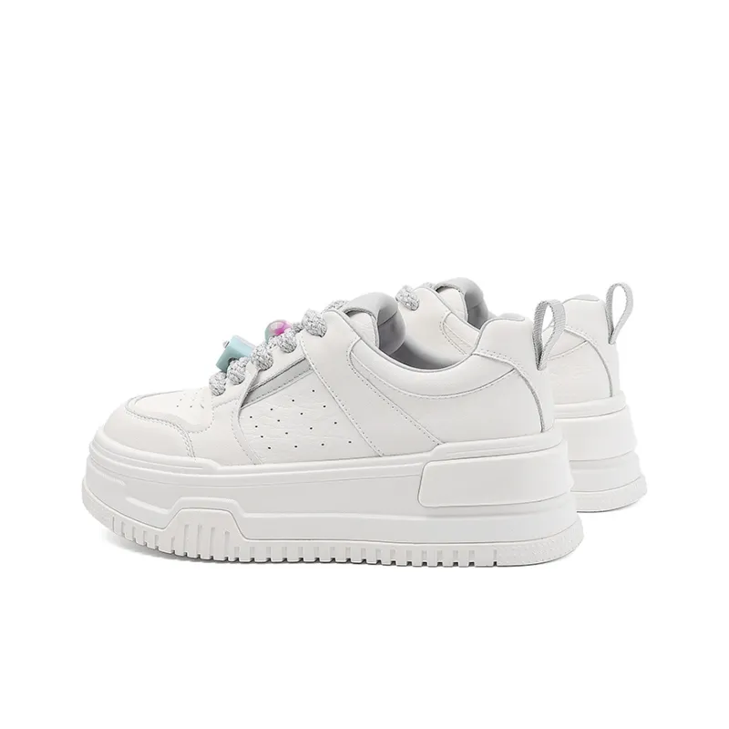 Liddy Lightweight, Height Enhancing, Breathable, Abrasion Resistant Low Top Skateboard Shoes Women's-9