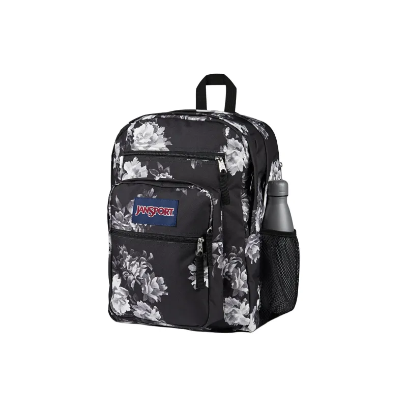 JanSport Polyester Backpack Women's Black & Gray White-2