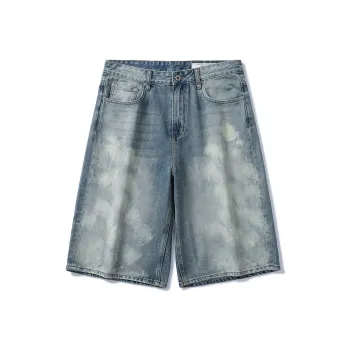 SANTASTIC Denim Shorts Unisex Nostalgic Blue