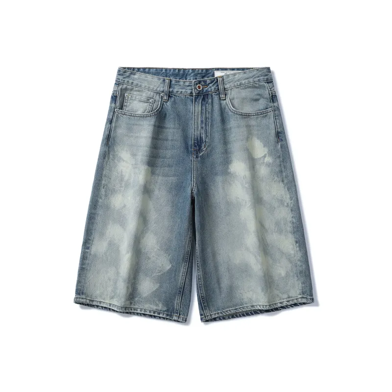 SANTASTIC Denim Shorts Unisex Nostalgic Blue-0
