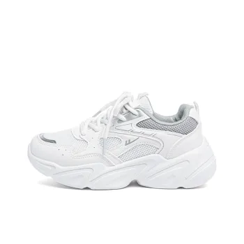 Warrior Cushioning, Wear Resistant Low Top Casual Running Shoes Women's White Gray