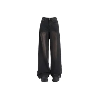 YINLEI Jeans Unisex Black Gray Color