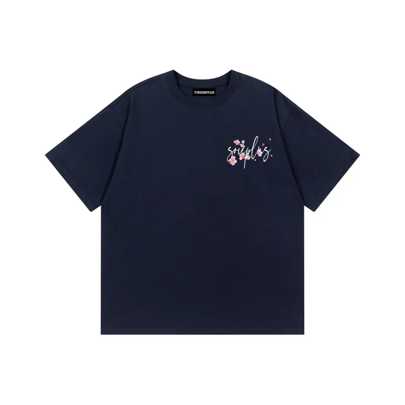 SOIE T-Shirts Unisex Navy Blue-0