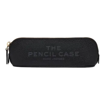 MARC JACOBS Leather Travel Storage Bag Unisex Black