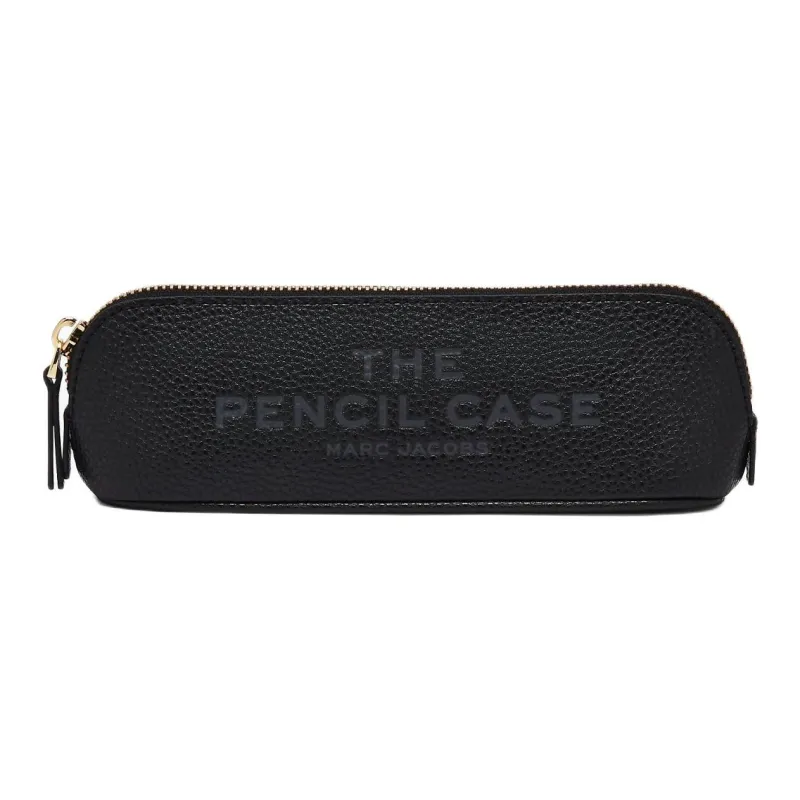 MARC JACOBS Leather Travel Storage Bag Unisex Black-0