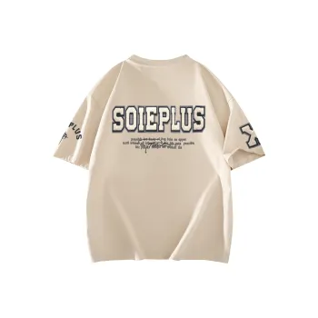SOIE T Shirts Unisex Light Beige Apricot