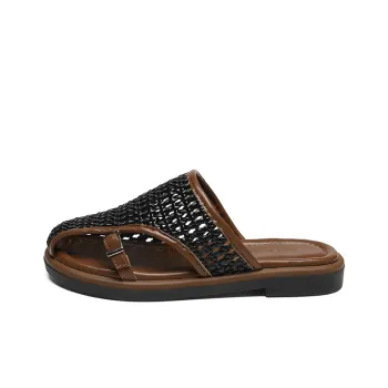 ZHR Rubber Sole Slip Resistant Closed Toe Slippers Women's