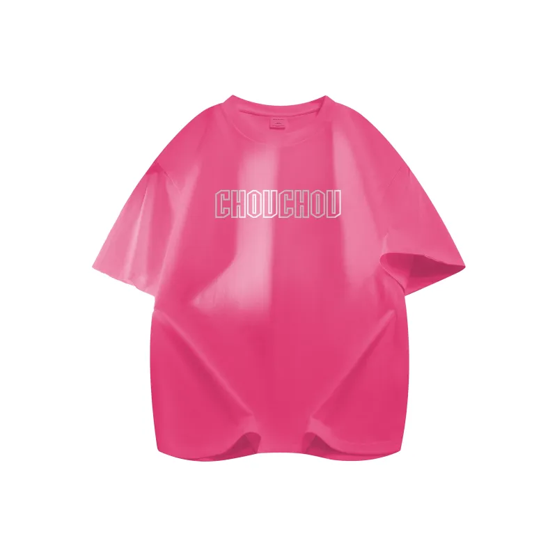 CHOUCHOUS Drop Shoulder Sleeve T Shirt Women's-15