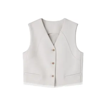 SHUXI Vests Women's White