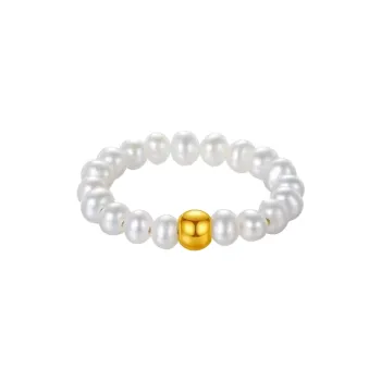 SINO GEM Pearl Rings Women's