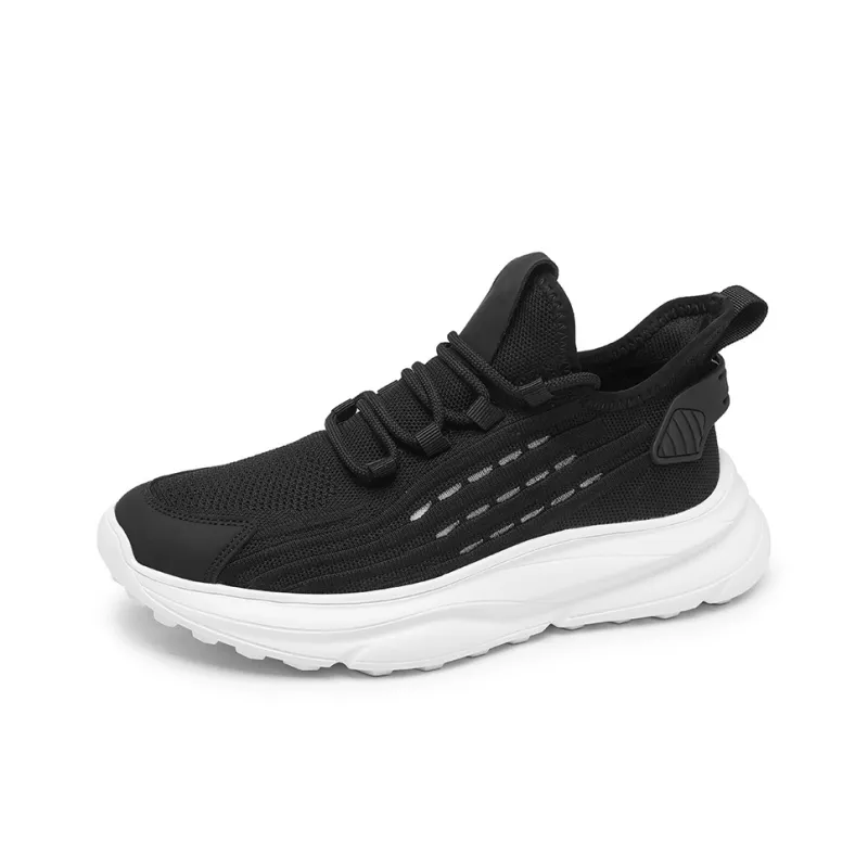 X ZONE Breathable Lightweight Height Increasing Low Top Casual Shoes Unisex-8