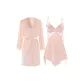 Pink Set[Camisole+Gown]Pleuche