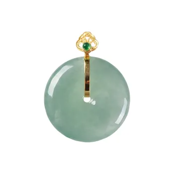 Execute The Blessing Ice Type Jadeite Pendants Unisex