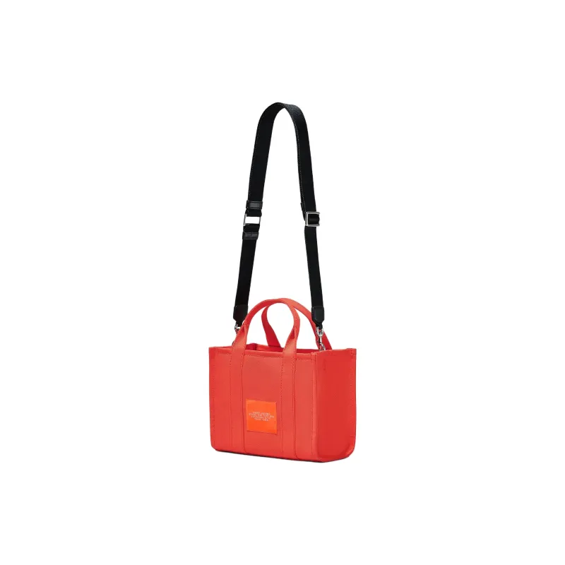 MARC JACOBS Cotton Canvas Tote Bag, Shopping Bag, Shoulder Bag, Handbag Trumpets Women's Orange-2