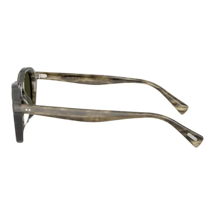 Oliver Peoples Plastic Square Sunglasses Unisex Brown-3