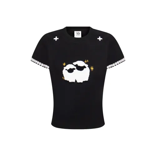 WAYHWEI T-Shirts Unisex Black