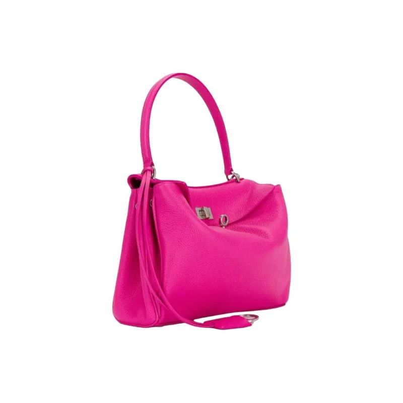 Balenciaga Rodeo Grain Calfskin One Shoulder Handbag Trumpets Women's Exquisite Red-2