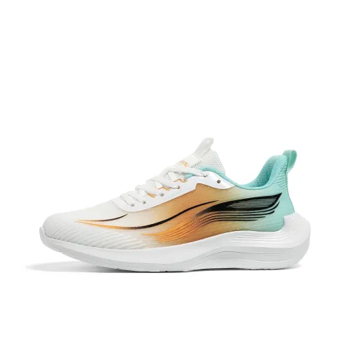 HUANQIU Running Shoes Men Low Top Blue/Orange