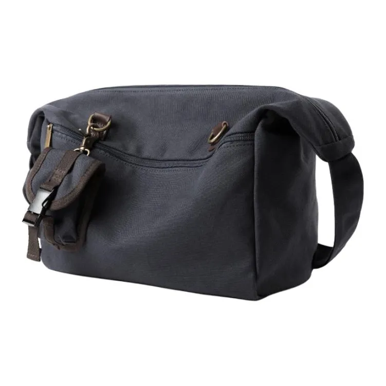 VIHUS Canvas Crossbody Bag, Shoulder Bag Regular Men's Klein Black-0