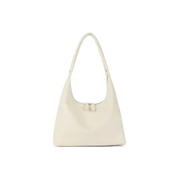 JOSINY Synthetic Leather Shoulder Bag Regular Women's Ivory White/Black