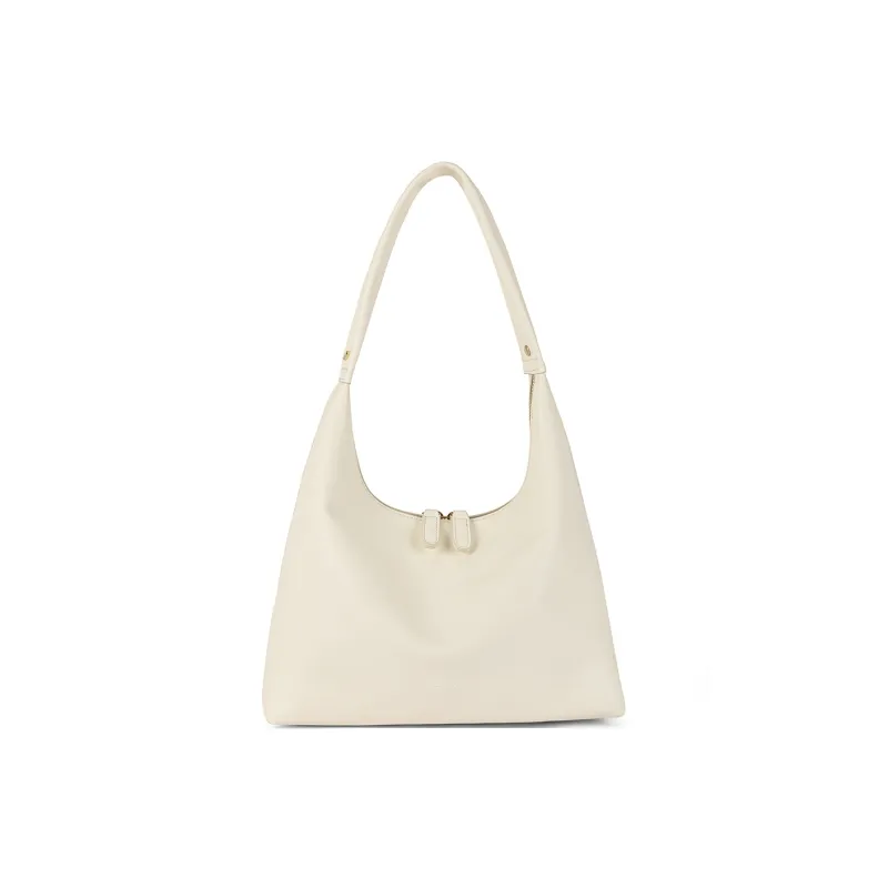 JOSINY Synthetic Leather Shoulder Bag Regular Women's Ivory White/Black-0