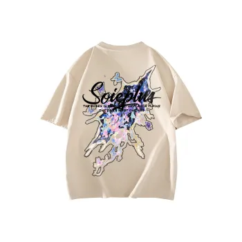 SOIE T Shirts Unisex Light Beige Apricot