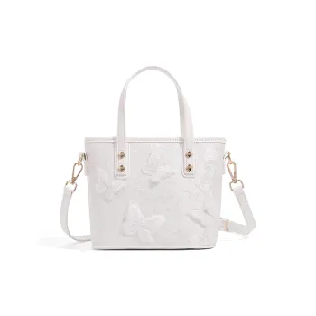 CLEVER& KETCH PU Shoulder Bag, Crossbody Bag, Handbag Women's White/Pink/Black